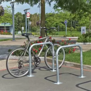 Image of Express Galvanised Sheffield Bicycle Stand Surface Fix - 750mm x 750mm