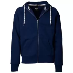 image of Tee Jays Mens Full Zip Hooded Sweatshirt (3XL) (Navy Blue)