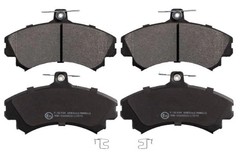 Image of SWAG 55 91 6213 Brake pad set Front Axle, with acoustic wear warning Brake Pad Set,disc brake (402)