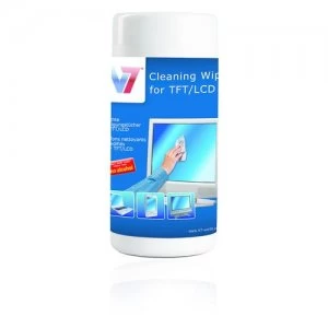 Image of V7 Cleaning Wipes for TFT / LCD