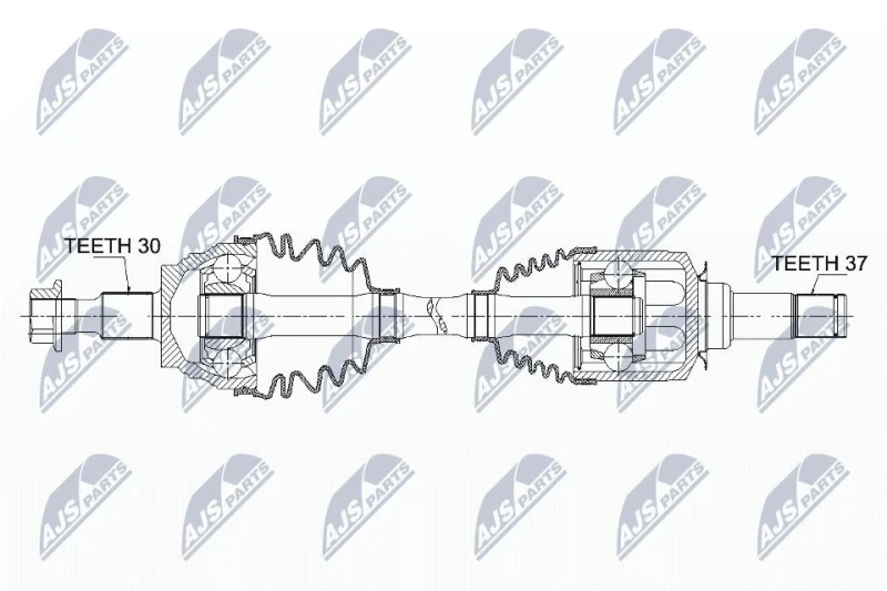 Image of NTY Drive shaft NTY NPW-ME-047