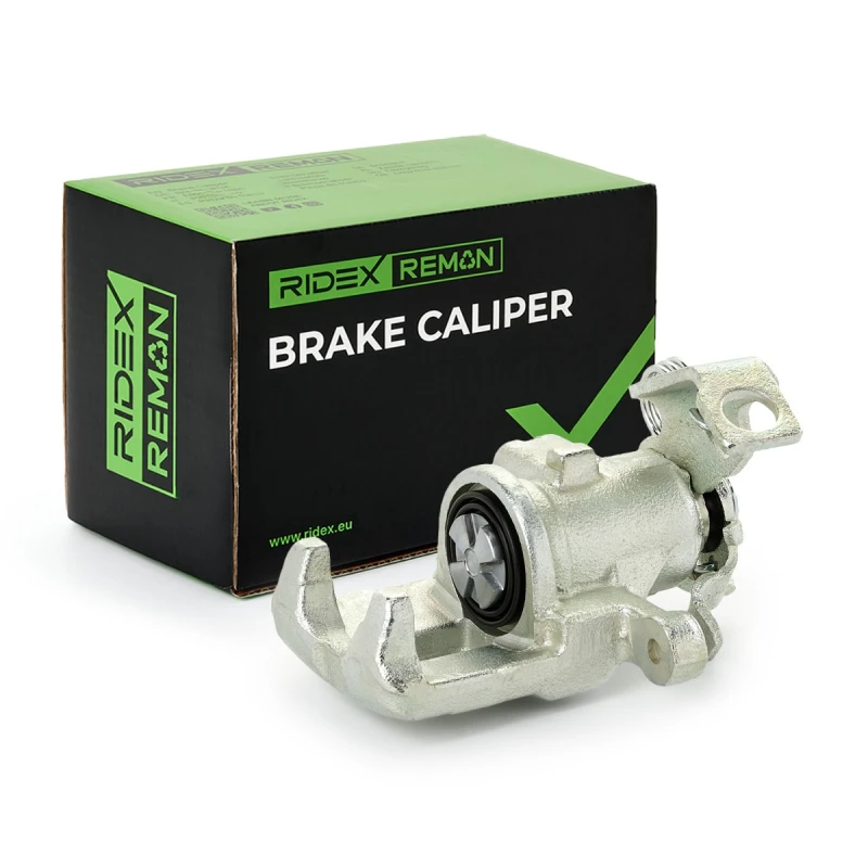 Image of RIDEX REMAN 78B0379R Brake caliper Rear Axle, without holder Grey Cast Iron, Cast Iron Brake Caliper (78)