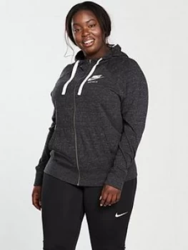 image of Nike Sportswear Gym Vintage Full Zip Hoodie Curve Black Size 18 201X Women