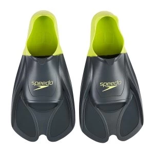 Image of Speedo Training Fin Grey/Lime UK Size 8-9