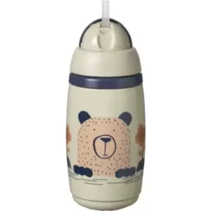 image of Tommee Tippee Superstar Insulated Straw thermos mug with straw for kids 12m+ Grey 266 ml