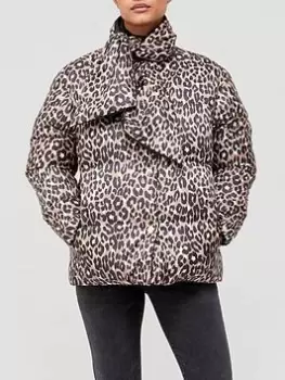 Image of Kate Spade New York Leopard Padded Jacket - Animal