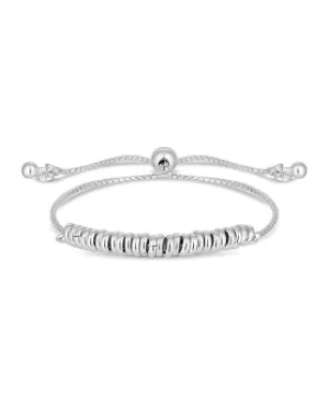 image of Simply Silver Multi Bead Toggle