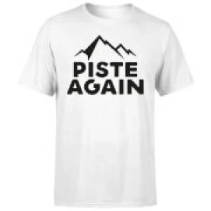 Image of Piste Again T-Shirt - White - 3XL