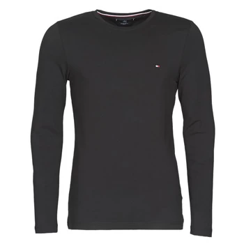 Image of Tommy Hilfiger STRETCH SLIM FIT LONG SLEEVE TEE mens in Black - Sizes XXL,S,M,L,XL,XS,3XL