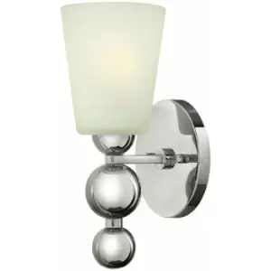 image of Wall Light Sconce Highly Polished Nickel Finish LED E27 60W Bulb d01521