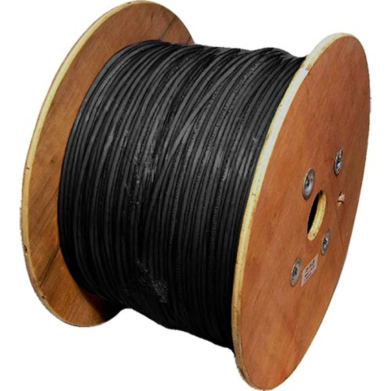 Image of Cablenet Cat6a Black S/FTP LSOH 26AWG Stranded Patch Cable 500m Reel