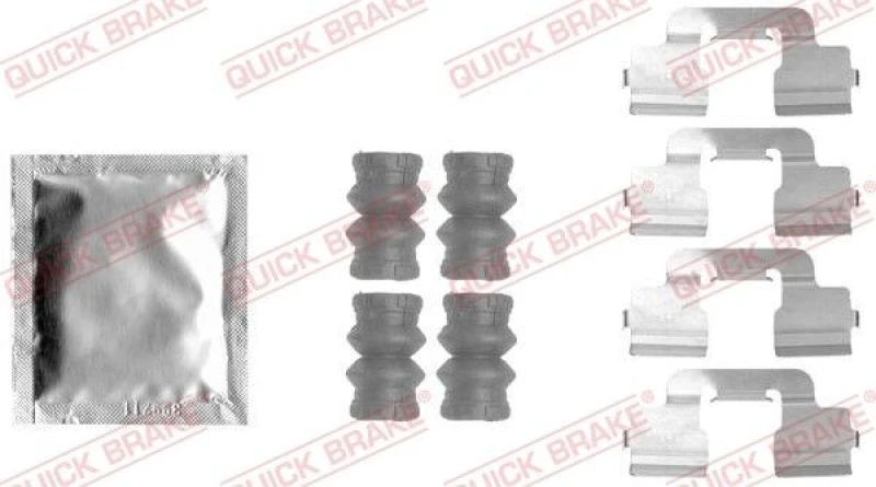 Image of QUICK BRAKE Brake pad fitting kit QUICK BRAKE 109-1797