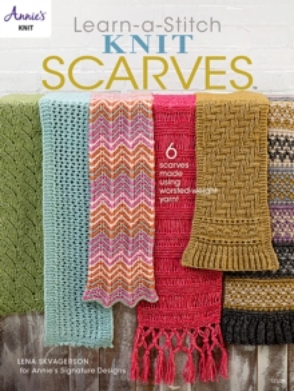 Image of Learn-a-Stitch Knit Scarves : 6 Scarves Made Using Worsted-Weight Yarn! Paperback / softback