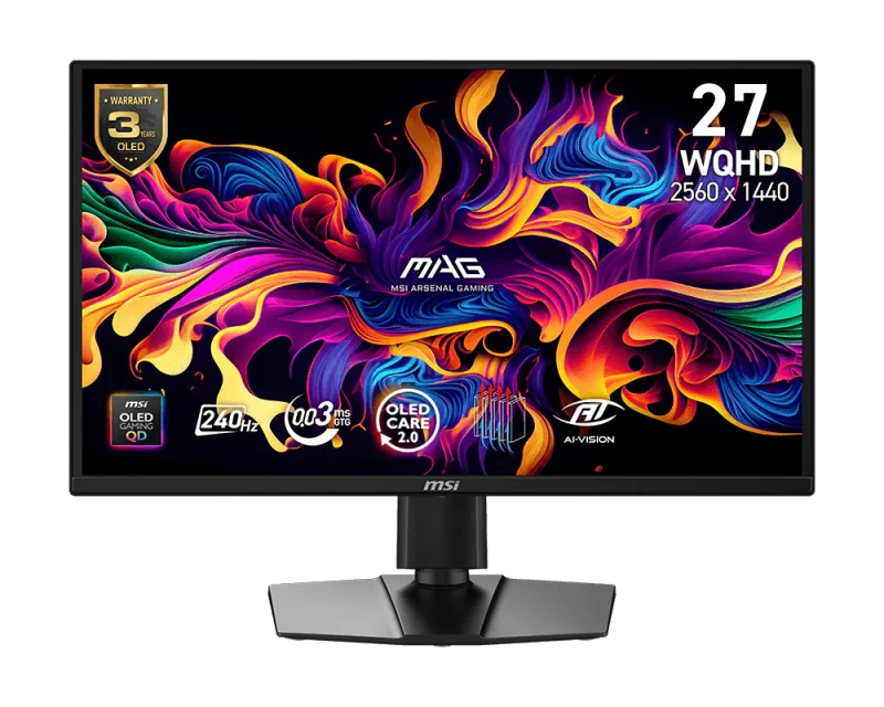 Image of MSI MAG 272QP QD-OLED X24 computer monitor 67.3cm (26.5") 2560 x