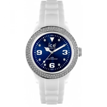 Image of Ladies Ice-Watch Ice-Blue Stones - white/blue unisex Watch
