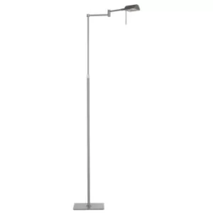 image of Linea Verdace Mayfair Task Floor Lamp Satin Nickel