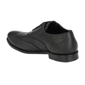 Image of Roamers Mens 5 Eyelet Brogue Oxford Leather Shoes (10 UK) (Oxblood)