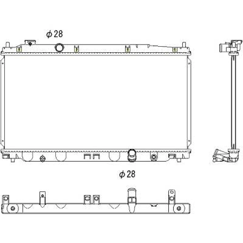 Image of Engine radiator DIEDERICHS DCM2196