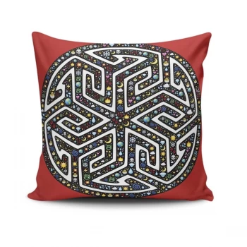 Image of MANDALA-40 - No Filling Multicolor Cushion Cover