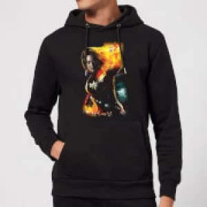 image of Captain Marvel Galactic Shine Hoodie - Black