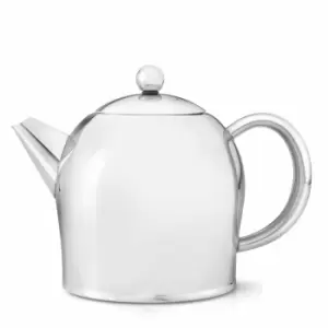Image of Bredemeijer Teapot Double Wall Minuet Santhee Design 1.0L In Silver