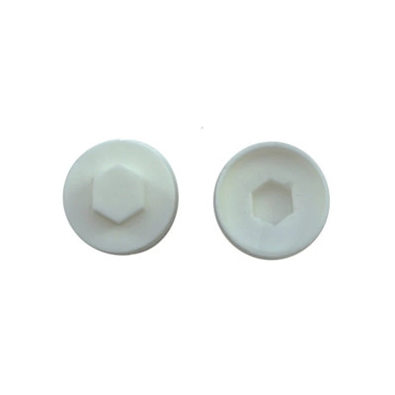 Image of Jcp Fixings White Coloured Cover Caps - 19mm - Fjmfc19Wh - Box Of 1000