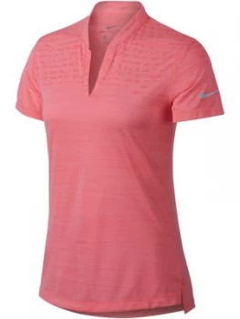 Image of Nike Golf Zonal Cooling Polo Pink Silver