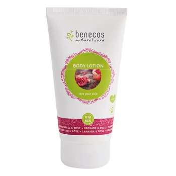 Image of Benecos Natural Body Lotion - Pomegranate & Rose