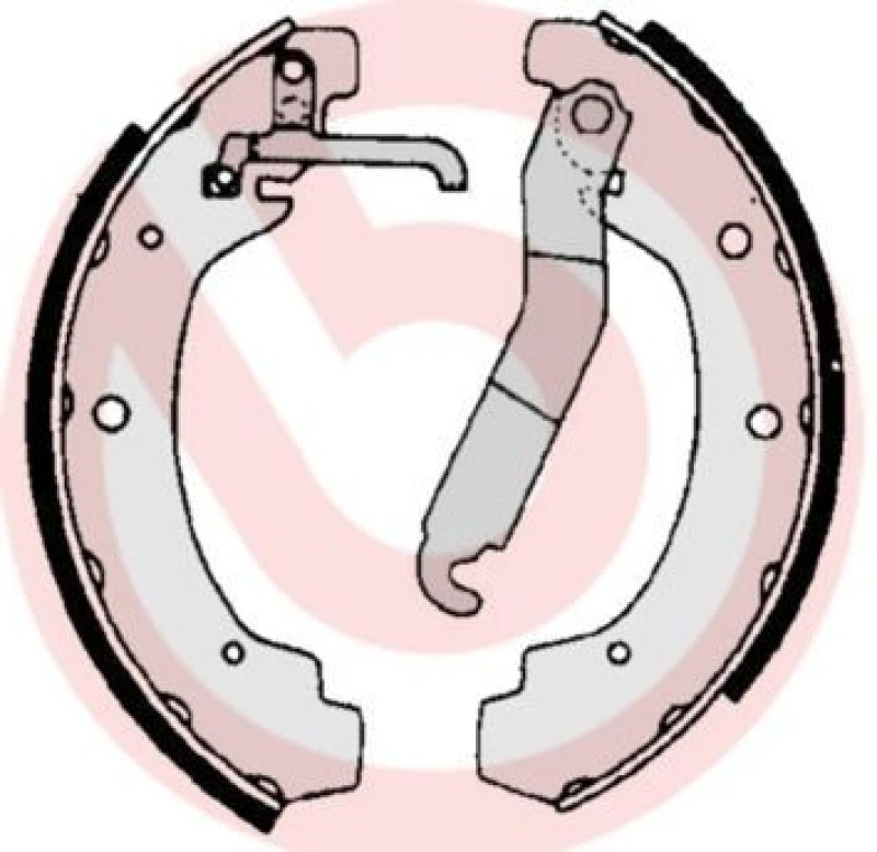 Image of BREMBO Brake Shoe Set BREMBO S 85 534