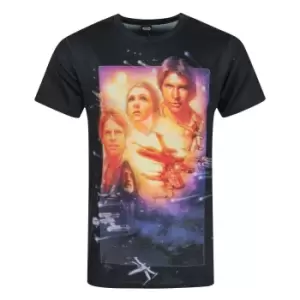 image of Star Wars Mens A New Hope Sublimation T-Shirt (L) (Multicoloured)