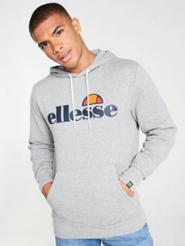 Image of Ellesse Gottero Overhead Hoodie - Grey Marl Size M Men
