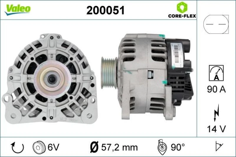 Image of Alternator VALEO 200051