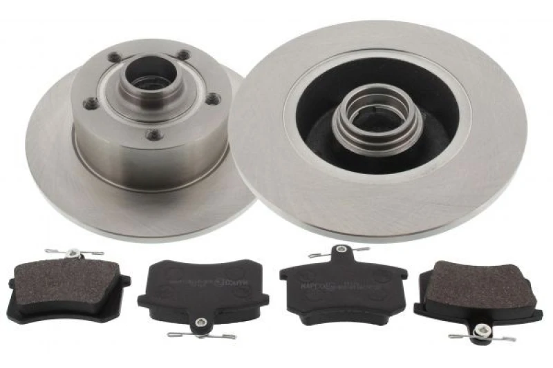 Image of MAPCO 47862 Brake disc and pads set Rear Axle, Brake Disc Type: solid, excl. wear warning contact Brake Set,disc brakes (3405)