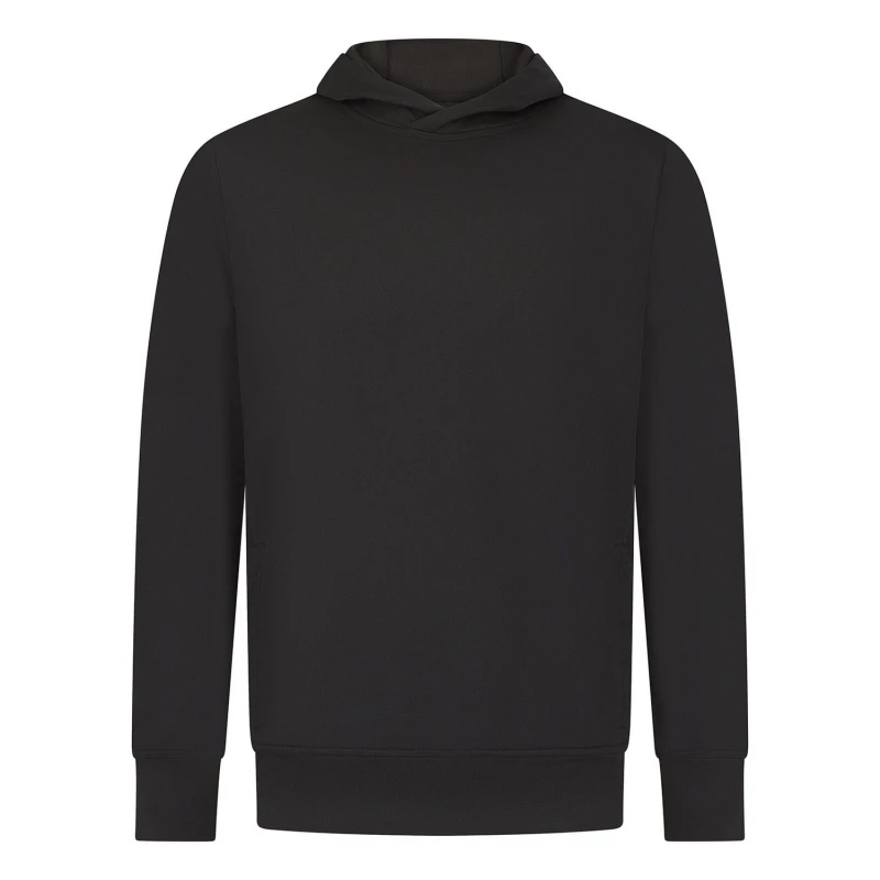 Image of Finden & Hales Mens Team Plain Hoodie in Black Size: XS Black Male XS