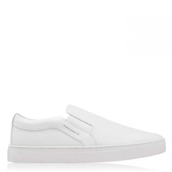 image of Reiss West Slip On Trainers - White