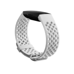 image of Fitbit FB168SBWTL Smart Wearable Accessories Band White Silicone