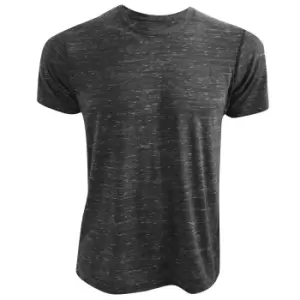 Image of Canvas Unisex Poly-Cotton Short Sleeve T-Shirt (S) (Charcoal Marble)
