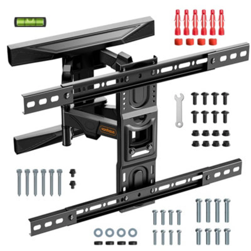 Image of Vonhaus Tilt & Swivel Wall Mount For 37-82" Screens, Full Movement Articulating TV Bracket, 35Kg Capacity, Max Vesa: 600X400mm