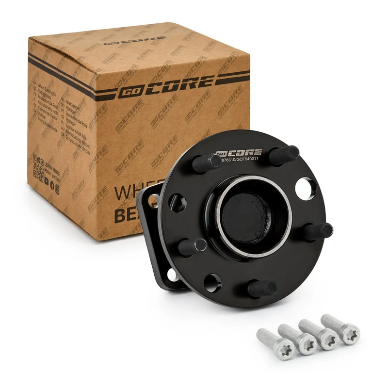 Image of goCORE GCF540011 Wheel bearing kit with fastening/mounting material, Rear Axle, with integrated ABS sensor Wheel Bearing Kit (654)