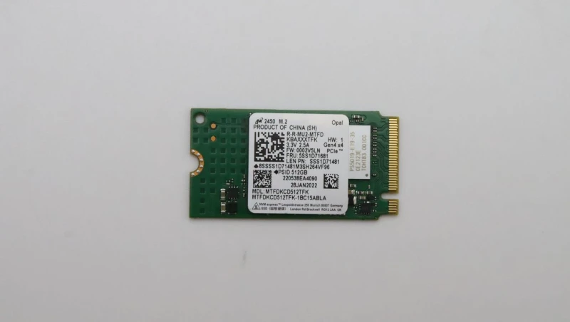 Image of Lenovo 512G M.2 2242 PCIe 4x4