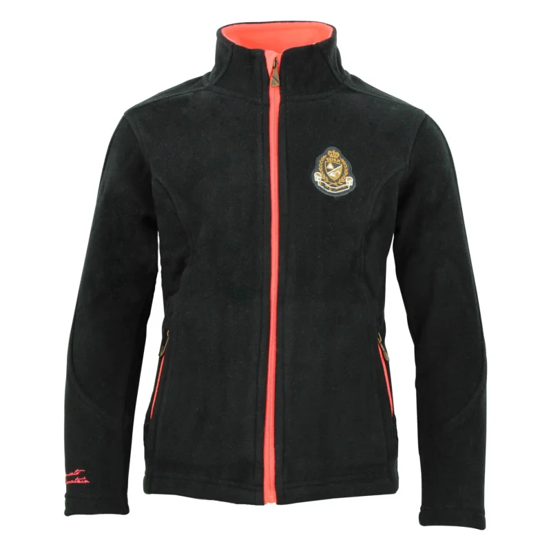 Image of Girl's fleece jacket Peak Mountain Fasak Noir Female 3 ans