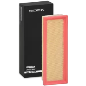 Image of RIDEX Air filter 8A0200 Engine air filter,Engine filter RENAULT,PEUGEOT,CITROEN,CLIO II (BB0/1/2_, CB0/1/2_),KANGOO (KC0/1_),KANGOO Express (FC0/1_)