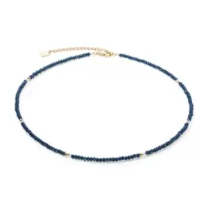 Image of Little Twinkle Gold-Dark Blue Necklace 2033/10-0721
