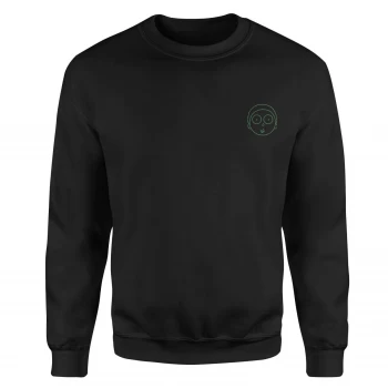 Image of Rick and Morty Morty Embroidered Unisex Sweatshirt - Black - XL