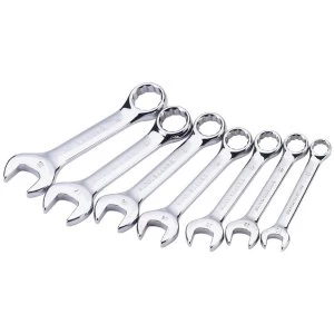 Image of Draper Hi-Torq Metric Stubby Combination Spanner Set (7 Piece)