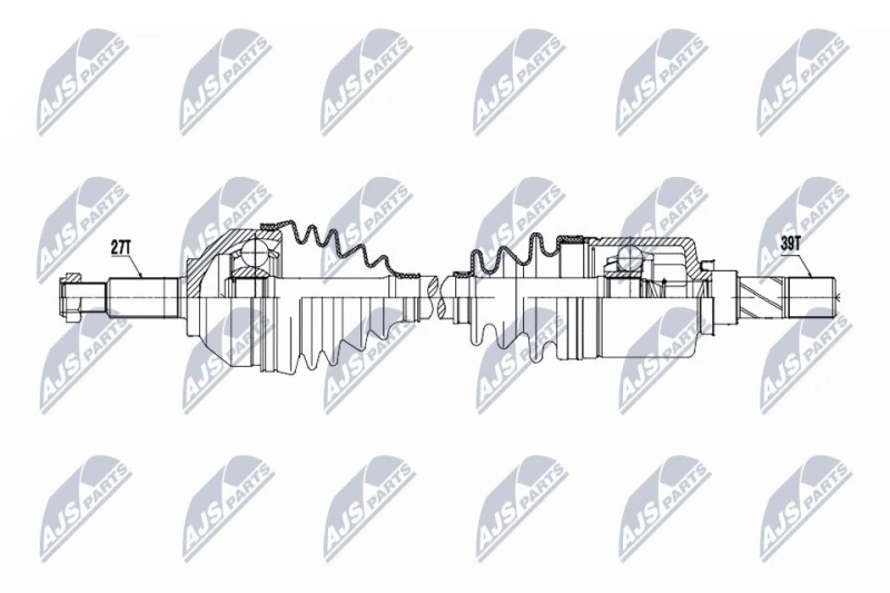 Image of NTY NPW-RE-220 Drive shaft Front Axle Left Drive Shaft (13)