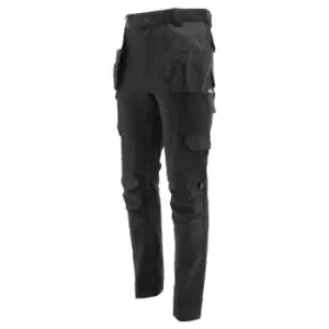 Image of Caterpillar Mens Tech Stretch Work Trousers (42R) (Black)