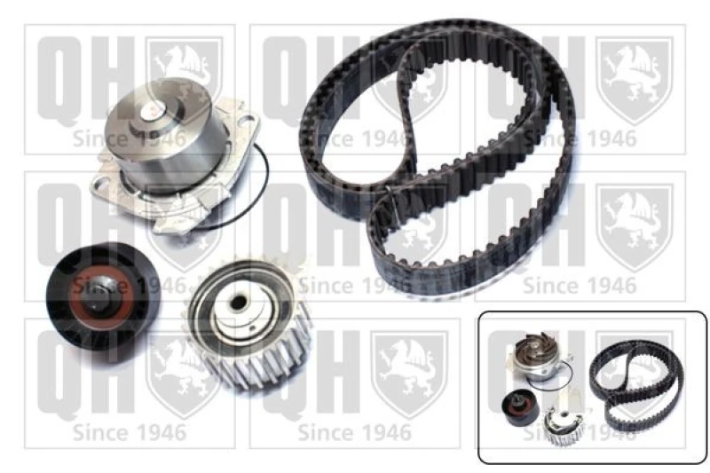 Image of QUINTON HAZELL Water pump and timing belt kit QUINTON HAZELL QBPK6100