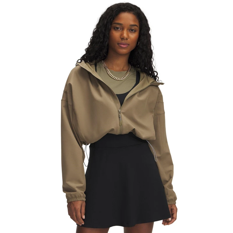 Image of Under Armour Womens Zip Hoodie Brown female 18 (2XL)