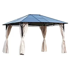 image of OutSunny Gazebo 84C-069 Beige, Brown 2700 x 3650 x 3000 mm